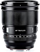 Vista 1 de VILTROX PRO 2.953 in f/1.2 E para Sony e-Mount, 2.953 in f1.2 Auto Focus Prime Lente para Sony E Mount sin espejo a7 a6700 a6500