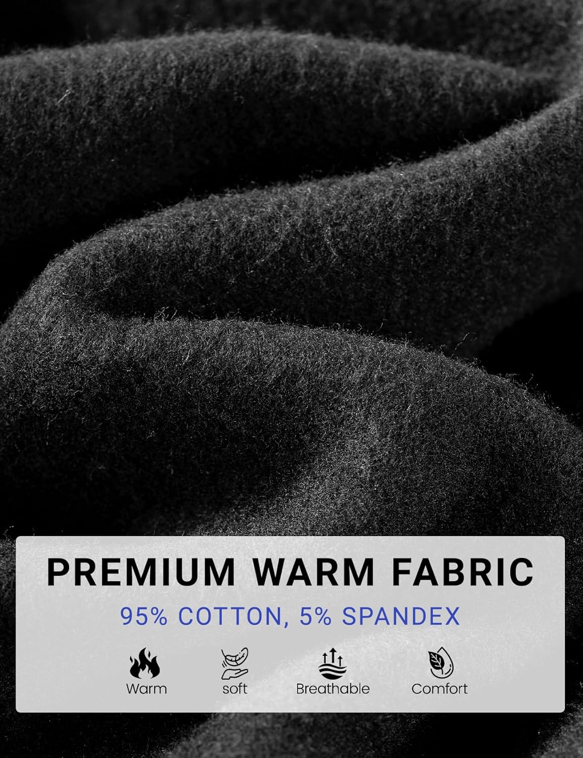 Eisctnd Men's Cotton Fleece Hoodie Pullover Long Sleeve Casual Fashion Hooded Sweatshirt with Kanga Pocket - Image 5