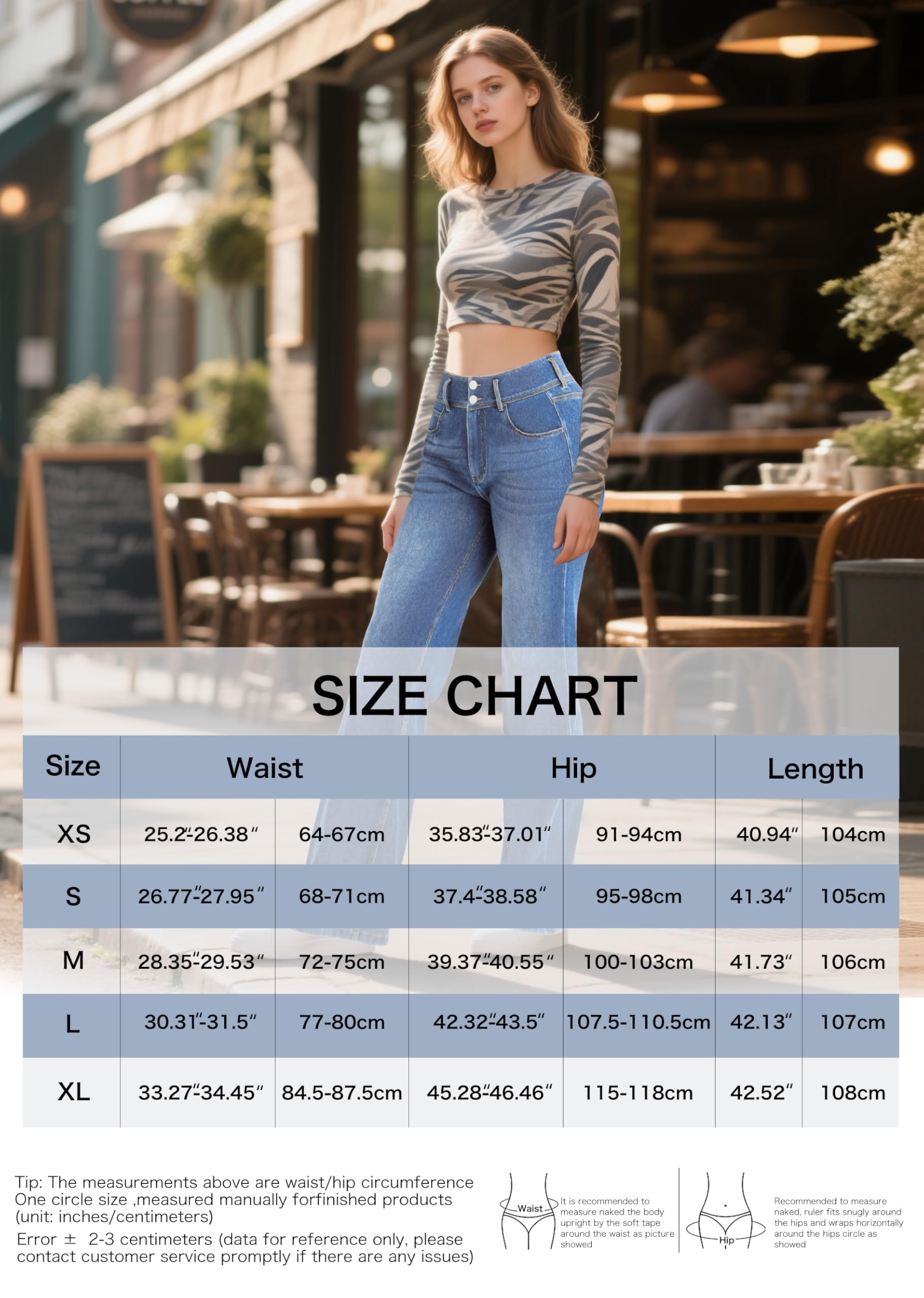LaiEr Jeans a Gamba Larga Donne,Design con Bottoni Doppi e Verace Apertura con Zip,Gambe Dritte, vestibilità Sciolta,Jeans Casual Molto Elastici.
