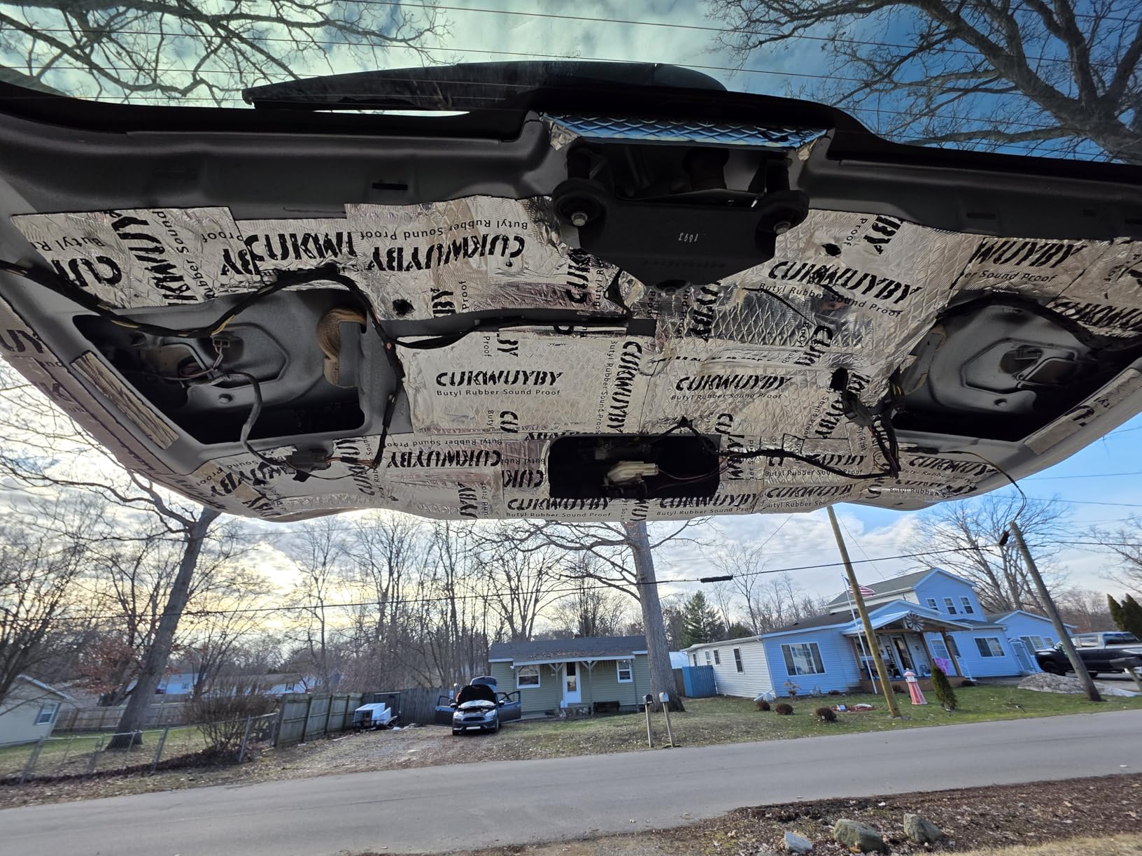 CUKWUYBY Butyl Sound Deadening Mat - 80 Mil 3-Layer 36 Sq Ft Self-Adhesive 7