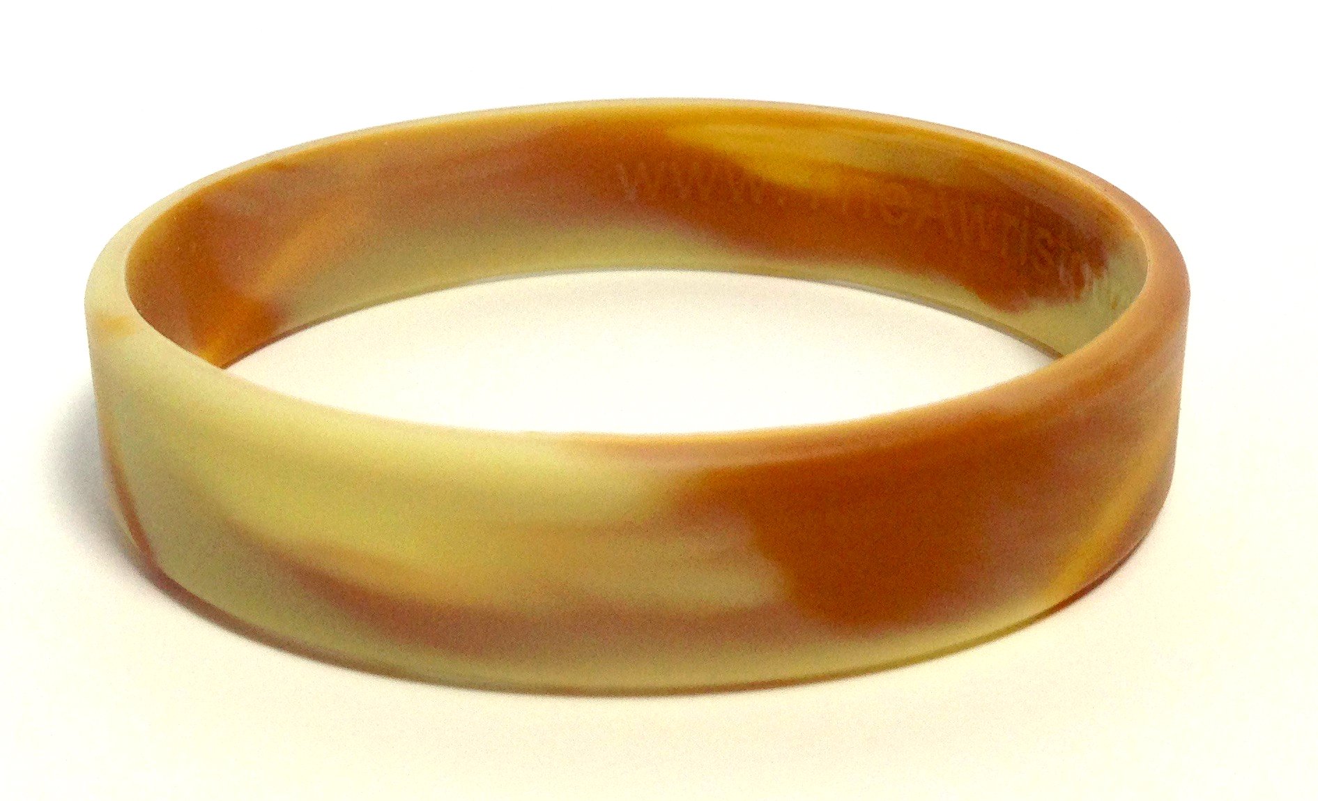 TheAwristocrat 1 Dozen Multi-Pack Desert Camo Wristbands Bracelets Silicone Rubber - Select from a Variety of Colors (Desert Camo, Adult (8