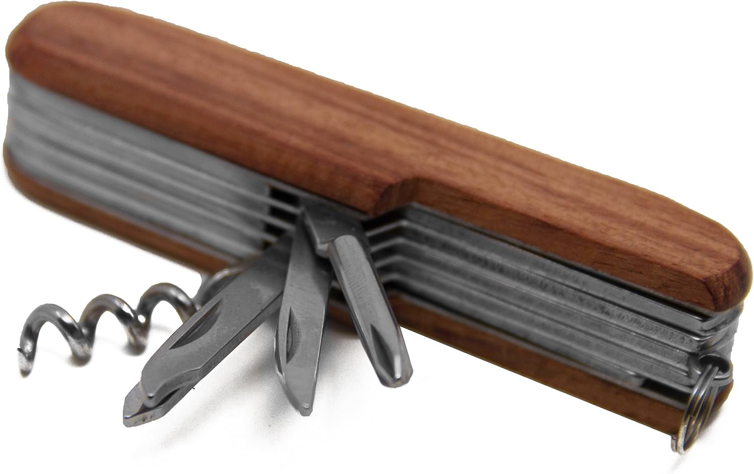 Tough Stainless Steel Multi-function Tool 11-in-1 Pocket Knife With Wooden Handle