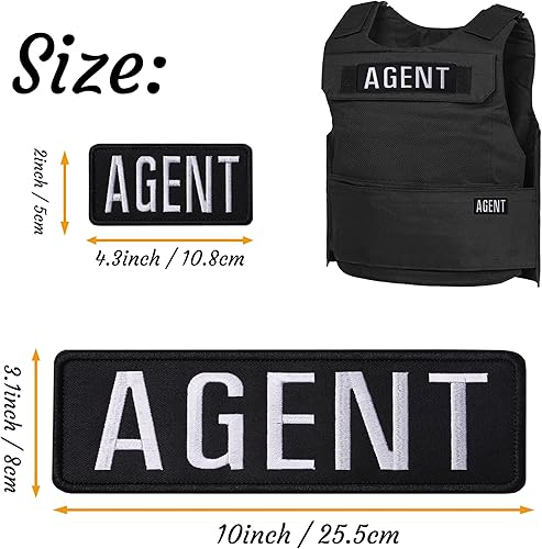 Miniatura 7 de Parches bordados de seguridad con gancho y bucle parche de seguridad de tela duradera para uniformes de guardia de oficial chaleco chaqueta portador