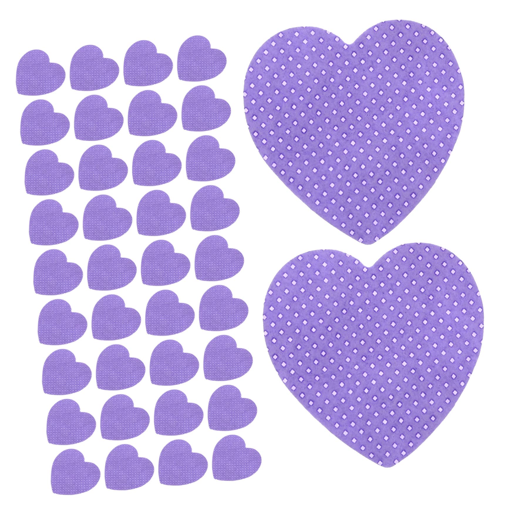 MUSISALY Snail Polish Removers Lint Heart Shape Cleaning Pads for Nail Polish Soft Absorbent Makeup
