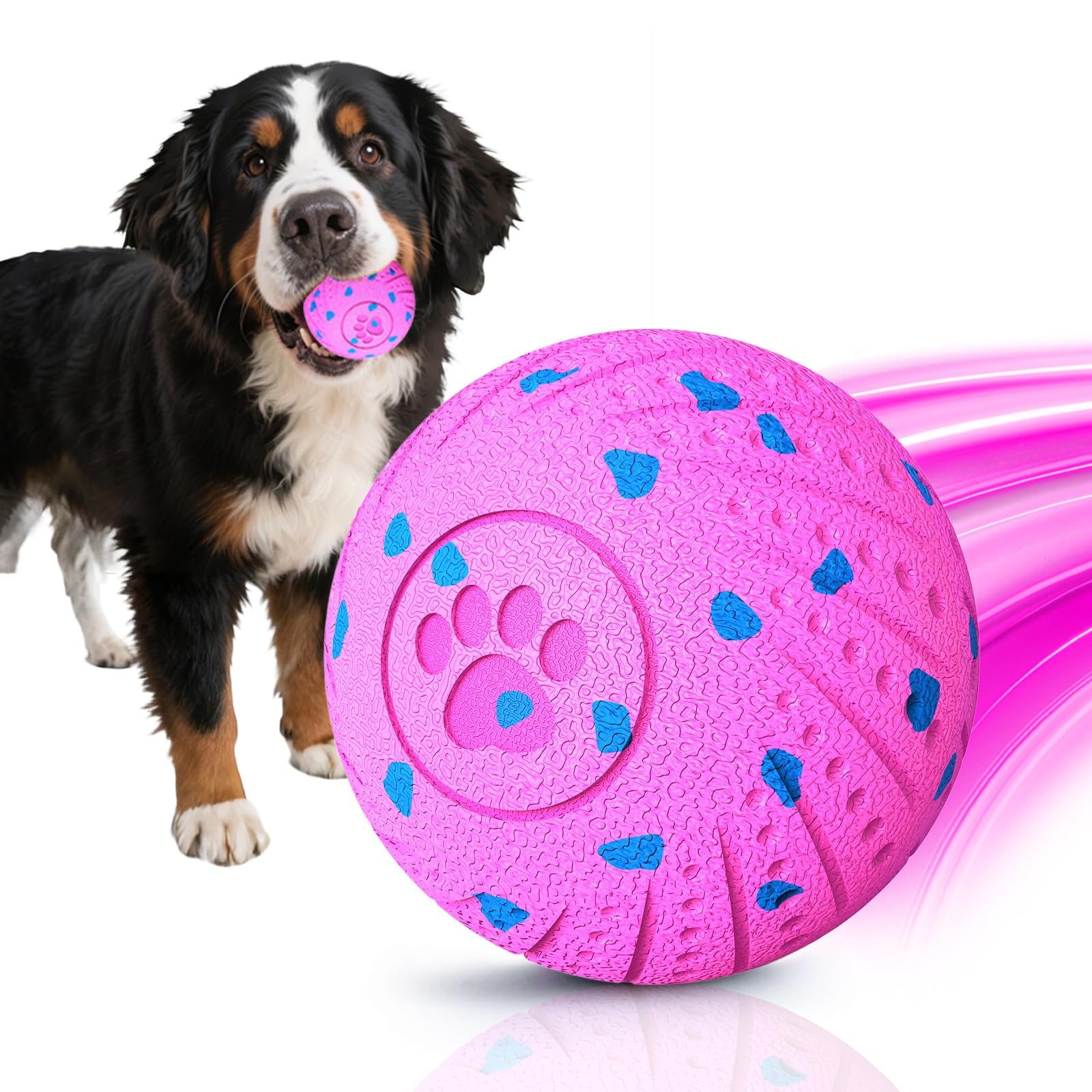 Giocattoli interattivi per cani: palla intelligente per cani – rimbalzo automatico, vibrazione e salto! Design Duraspin durevole per masticatori aggressivi. Ricaricabile e di lunga durata, mantiene i