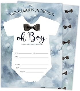 Desert Cactus Baby Shower Invitations Boy Invite Cards (25 Count) With Envelopes (25ct Baby) Generic 1