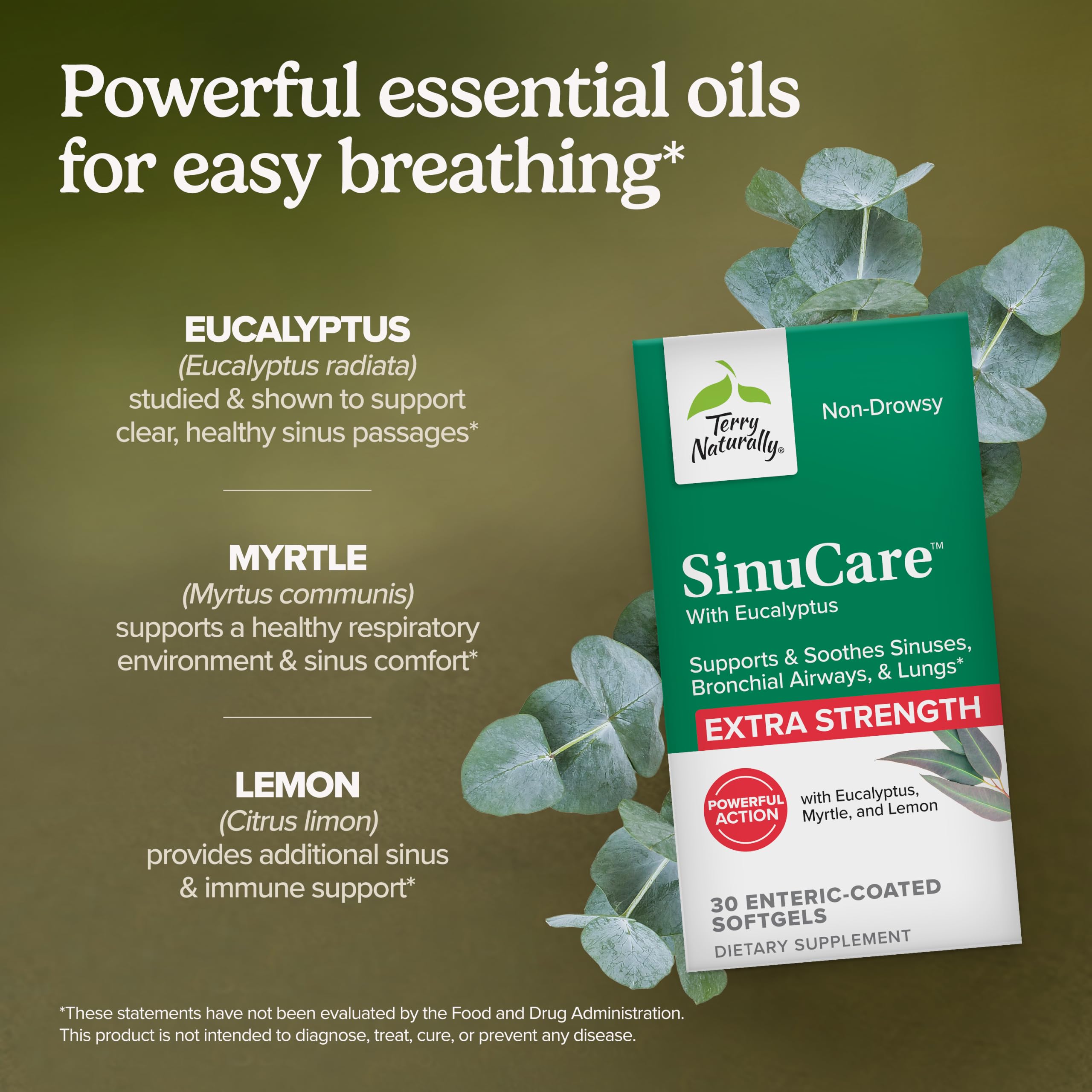 Terry Naturally SinuCare Extra Strength - Sinus & Bronchial - 30 Count — Amazon image 3