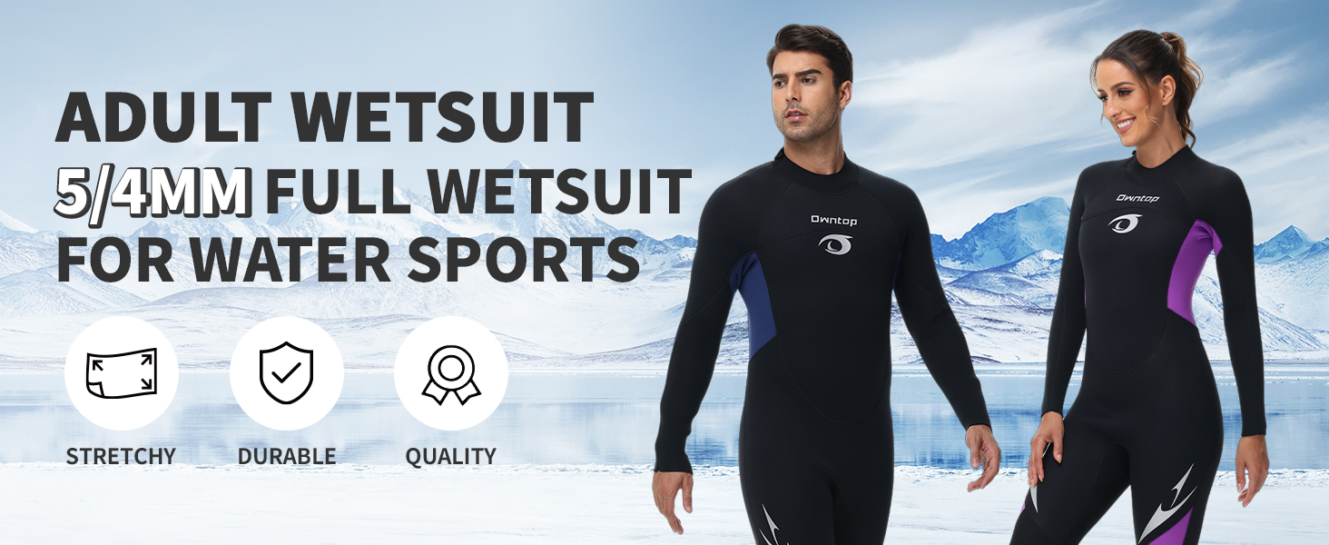 Amazon.com: Owntop Wetsuit 5mm Neoprene Diving Suit for Mens