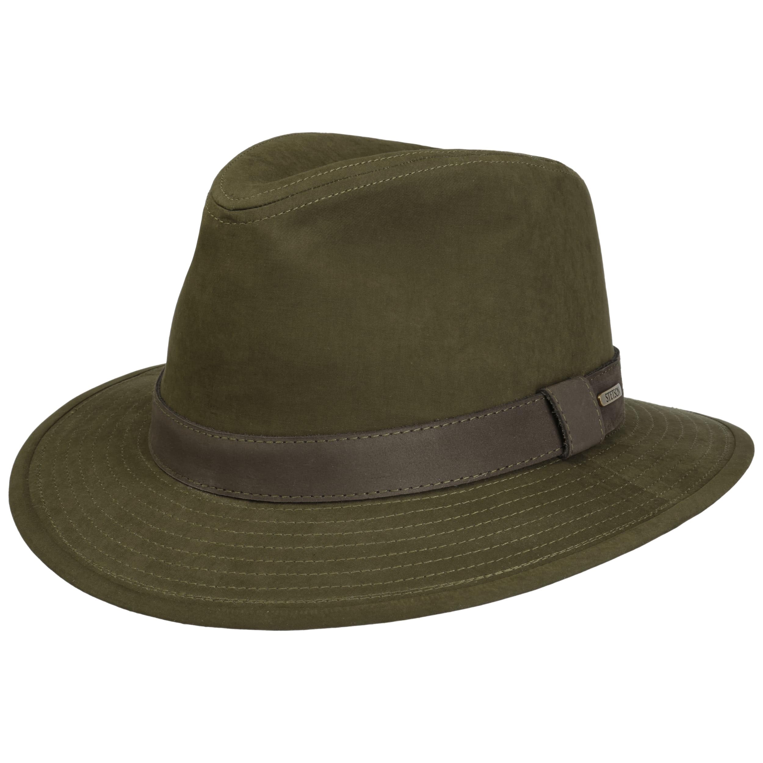 Stetson Waxed Traveller Stoffhut Ledergarnitur Herren Sommer Winter