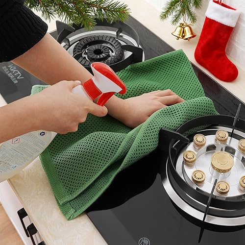 Miniatura 457 de Homaxy Trapos de cocina de 100% algodón, tejido de punto gofre, ultrasuaves, absorbentes y de secado rápido, 12 x 12 pulgadas, paquete de 6, arándano