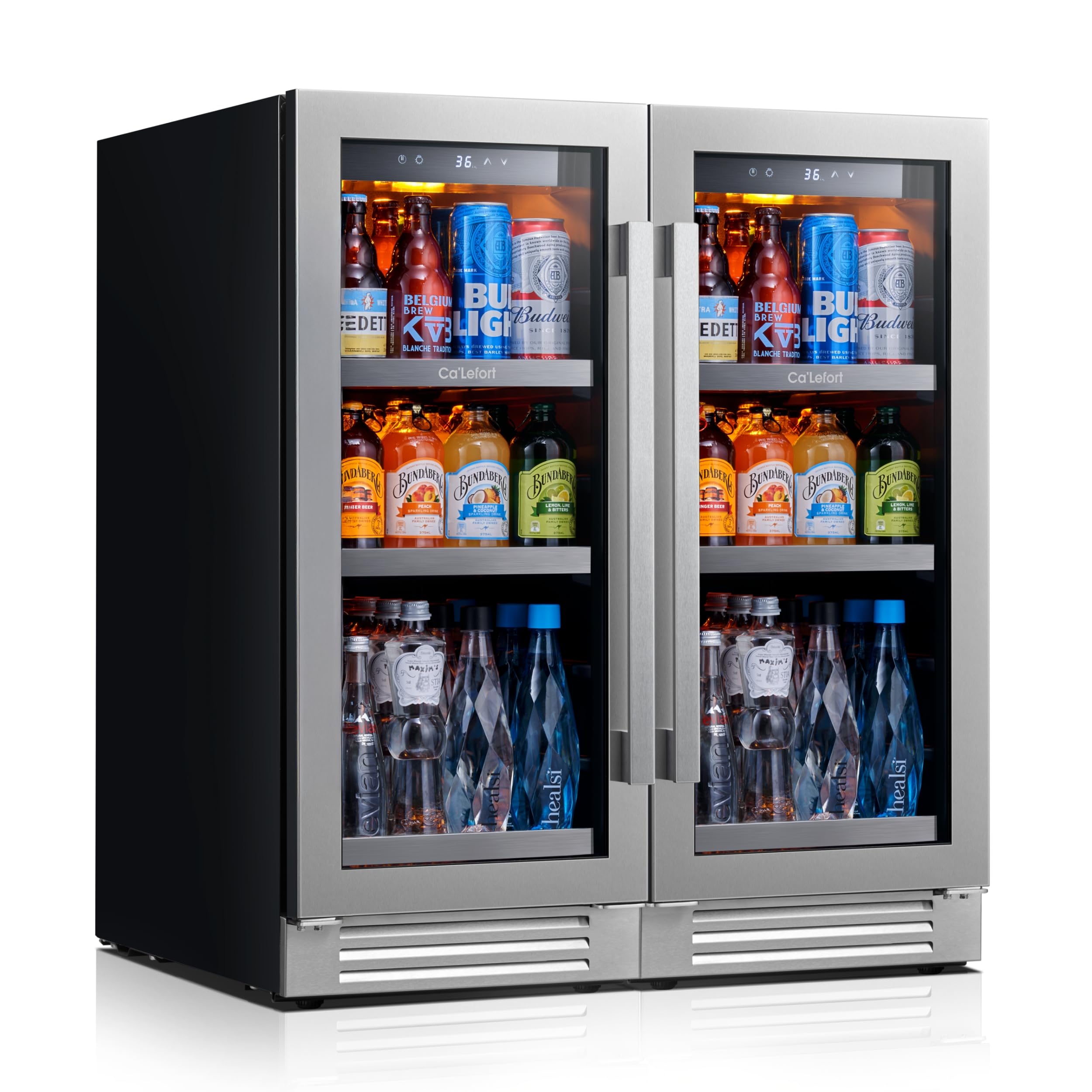 Ca'Lefort CLF-BS15R+BS15L-3 Beverage Cooler Black