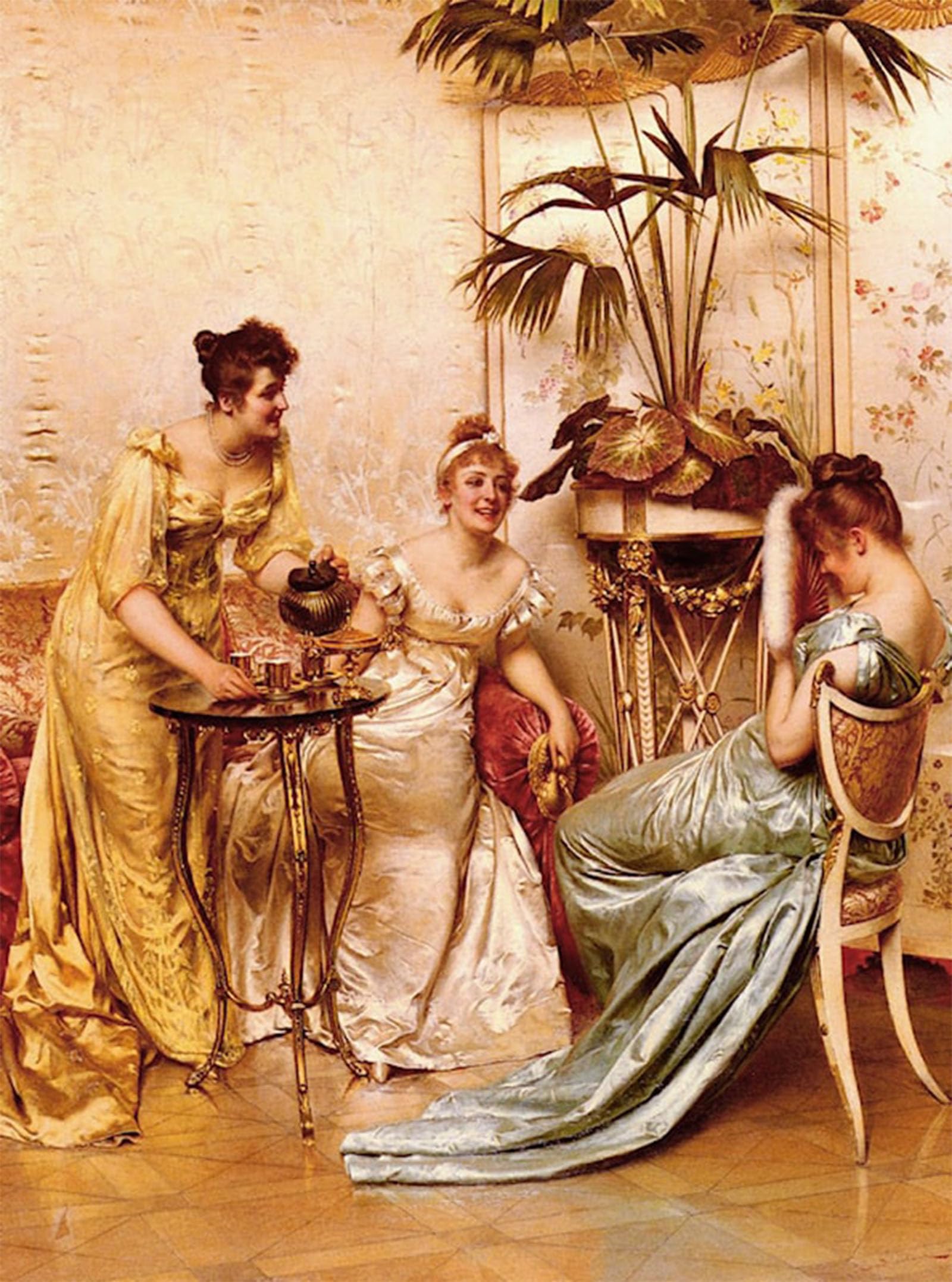 POSTERIIk Famous Print Pop Art Wall Art Graffiti the Tea Party by Frederic Soulacroix Art Prints for Home Decor 60x90cm