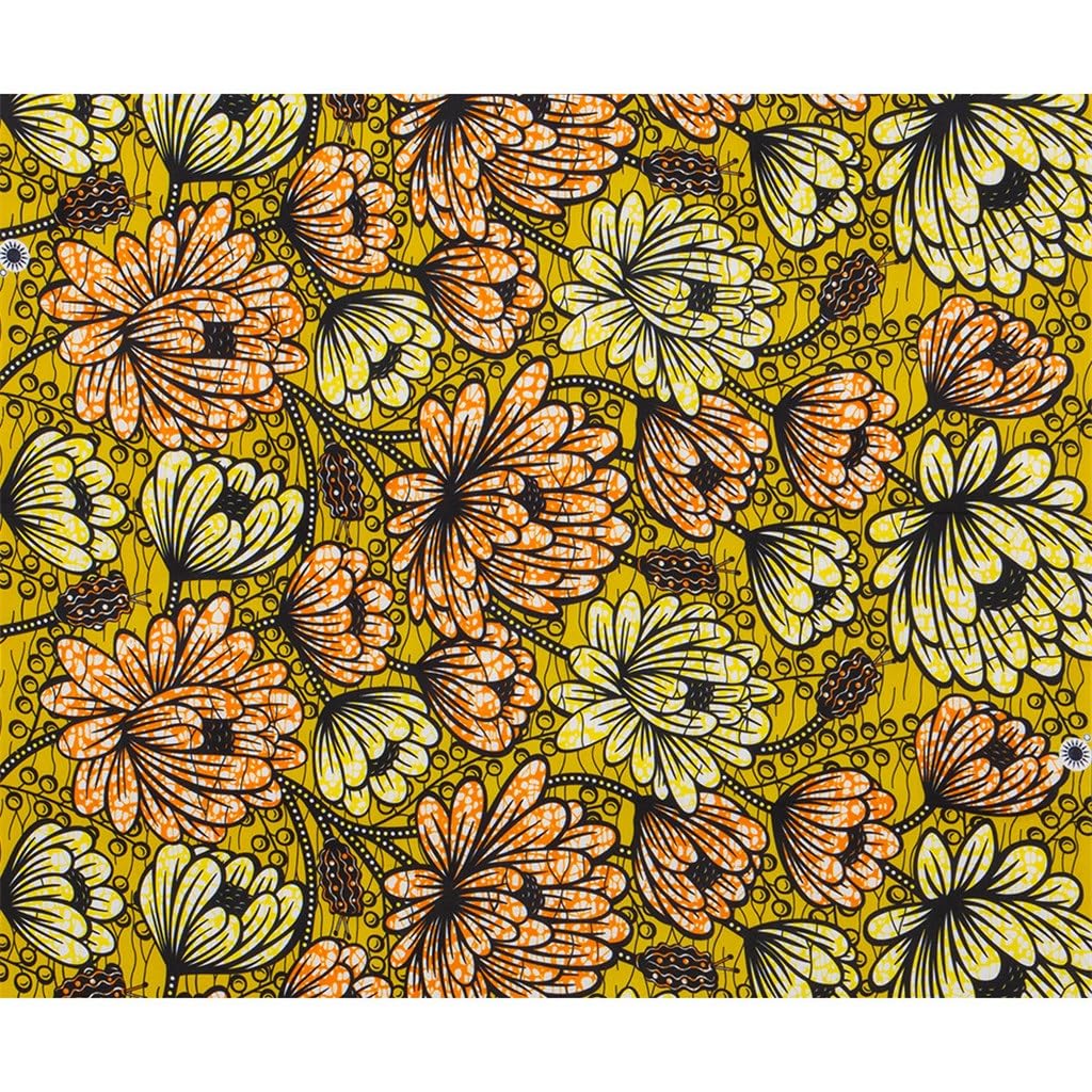 Tessuto con stampa batik nazionale africano Tessuto batik africano in poliestere con stampa a doppia penetrazione