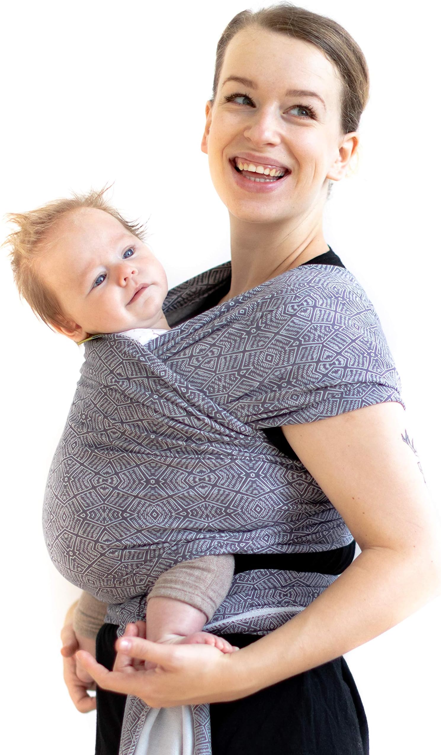 Boba Wrap Baby Carrier, Kahla - Original Stretchy Infant Sling, Perfect for Newborn Babies and Children up to 35 lbs