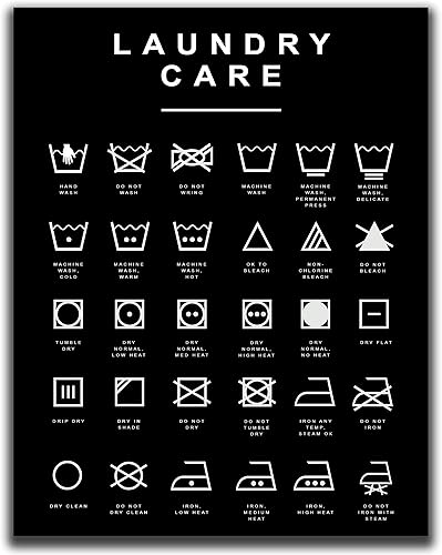 Laundry Room Decor With Black Background - 11x14" UNFRAMED Print - Black And White Minimalist, Scandinavian, Modern, Typography Wall Print - Guide