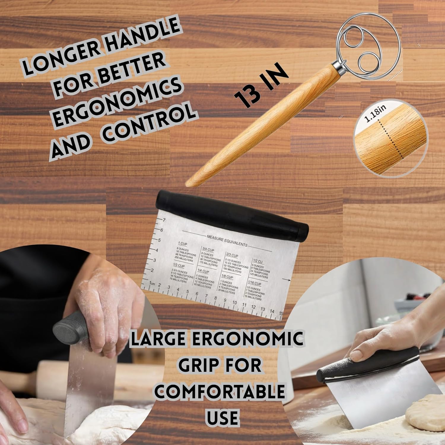 Sourdough Starter Kit Complete Sourdough Bread Baking Supplies with Banneton Bread Proofing Basket Sourdough Starter Jar | Food scale & more | Gift friendly Sour dough kit or any bread making kit