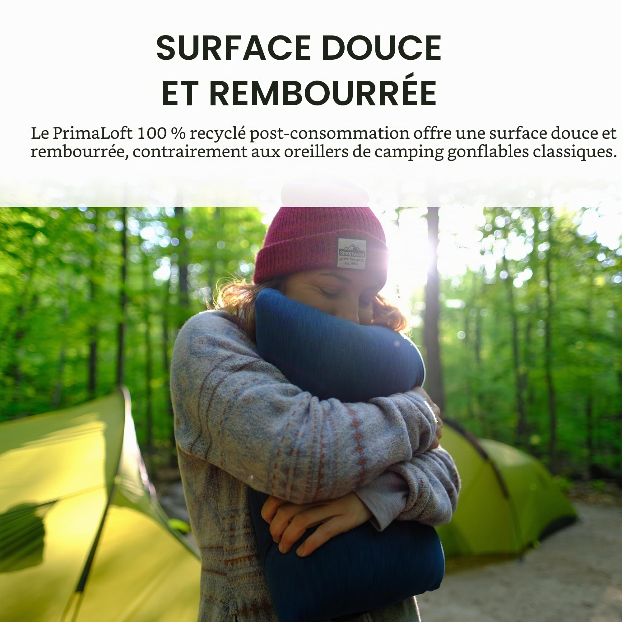 Nemo Fillo Elite Oreiller Gonflable Ultra léger pour Voyage, randonnée et Camping, Mangue/Citron