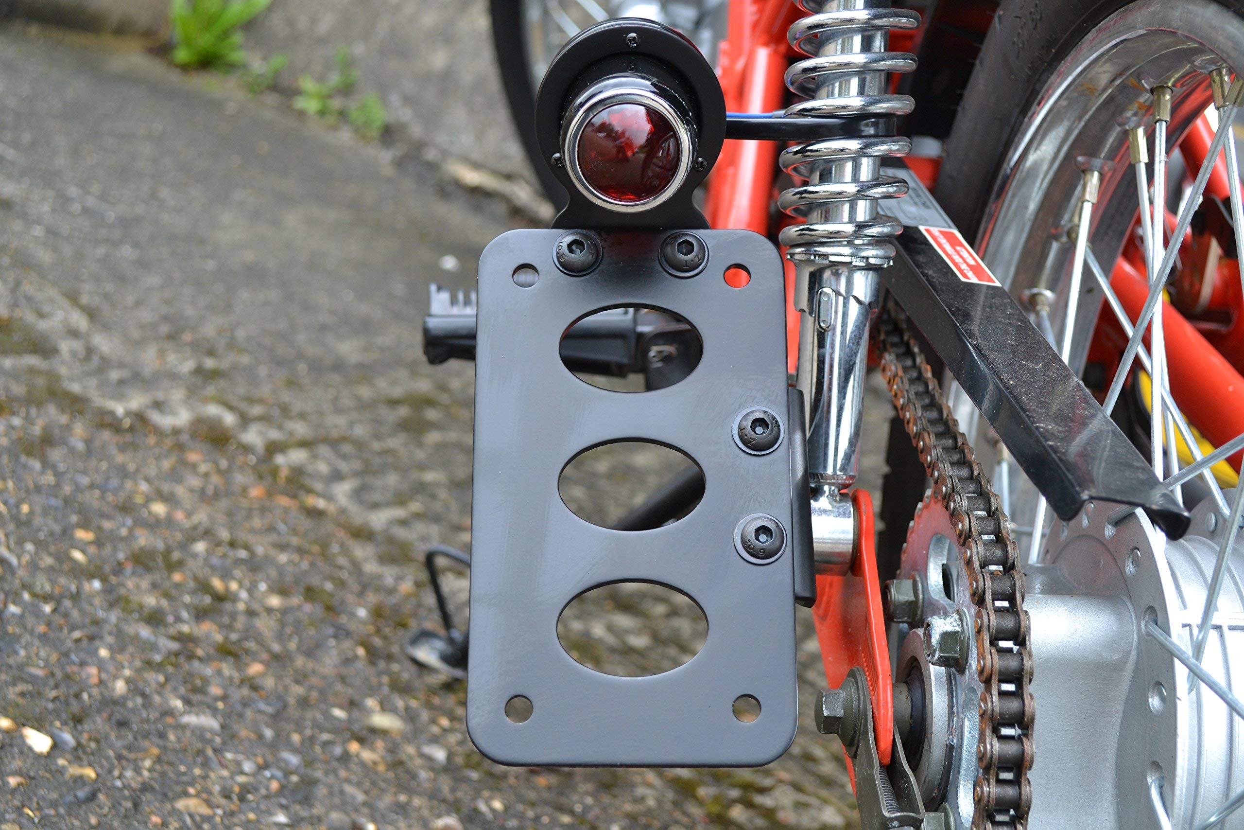 Motorrad LED Stop Rücklicht Cafe Racer Chopper - E Markiert