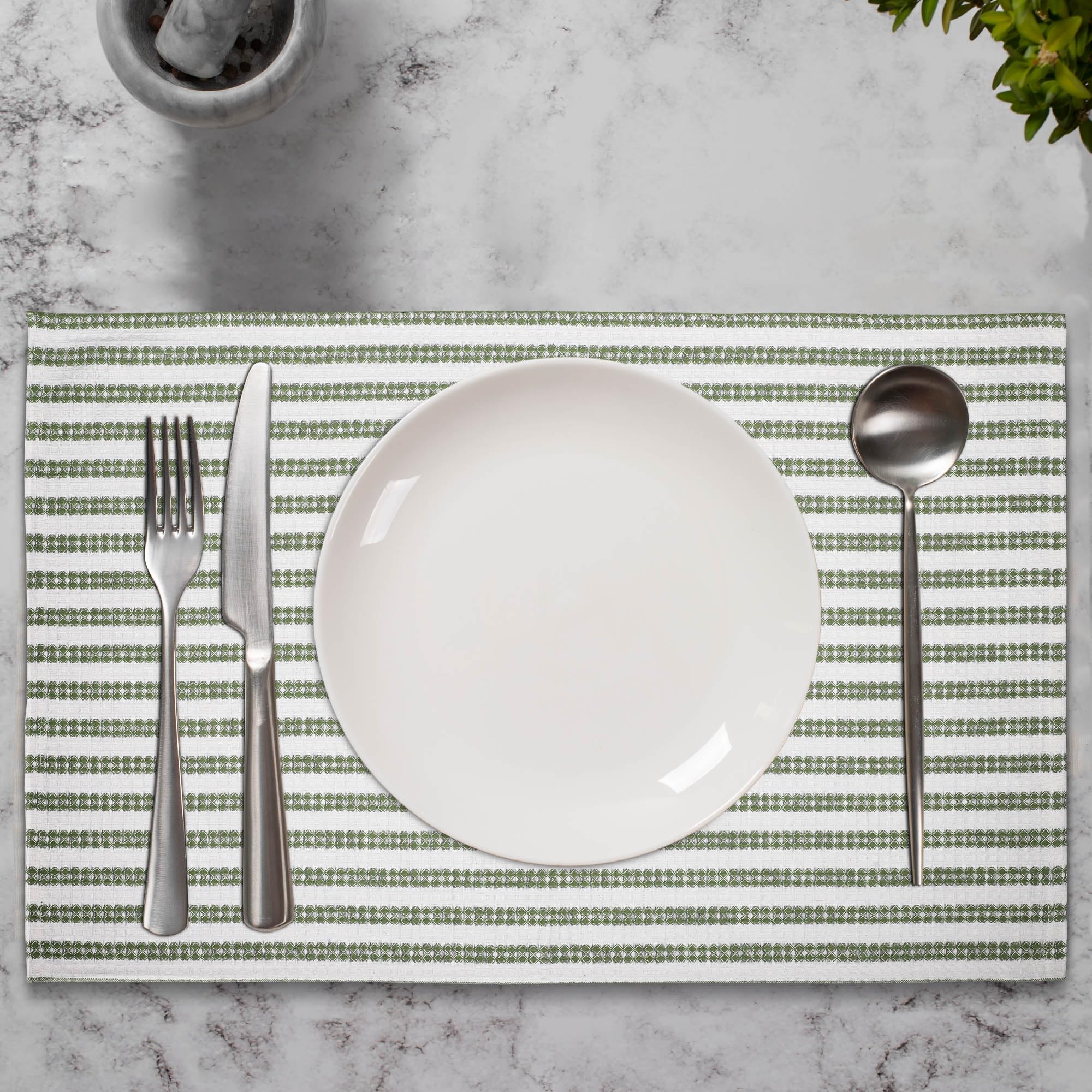 Lot de 6 torchons de cuisine à séchage rapide très absorbants, 100 % coton, 45,7 x 71,1 cm, avec boucle de suspension