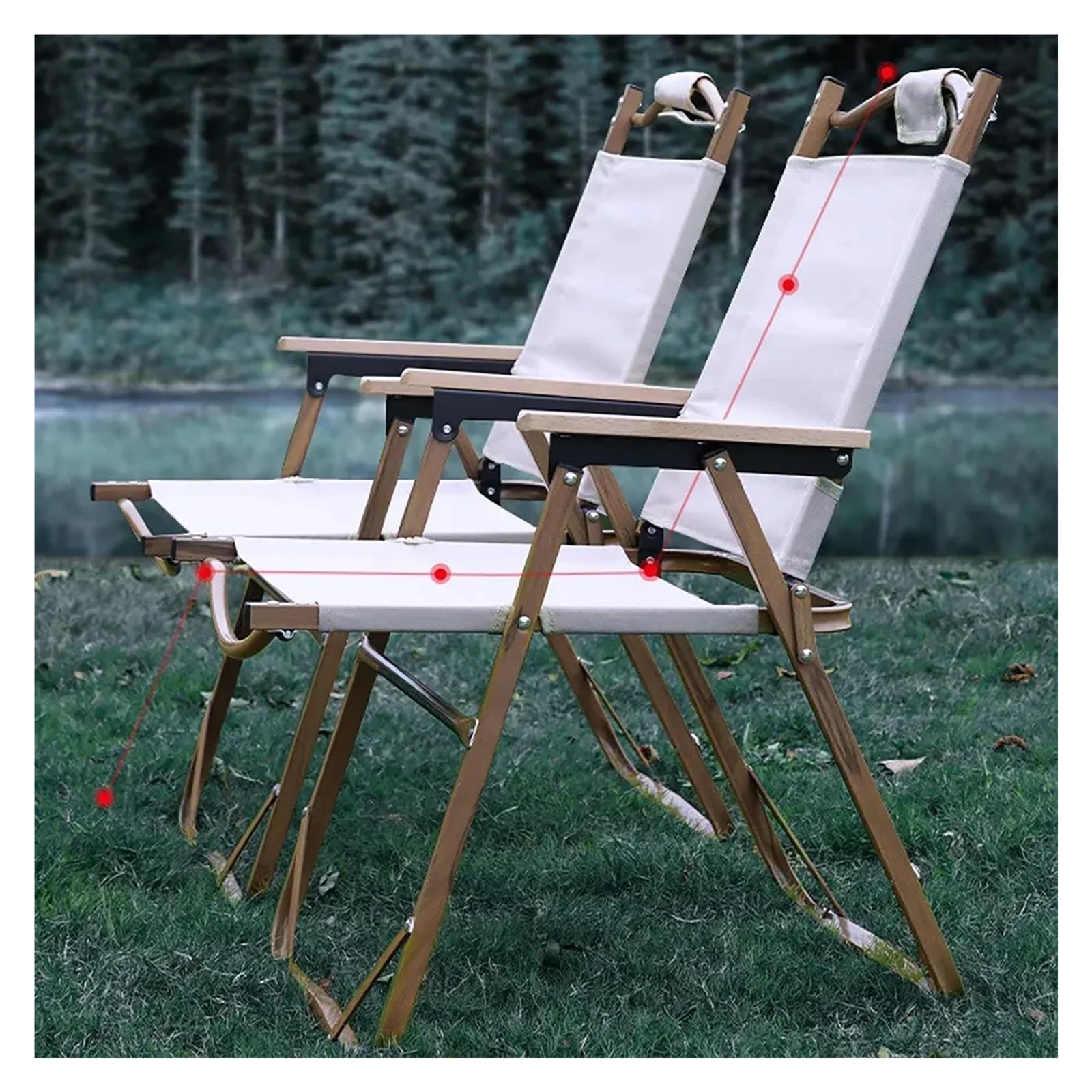 Campingstuhl, Stuhl, Outdoor-Camping-Klappstuhl, tragbarer Outdoor-Klappstuhl