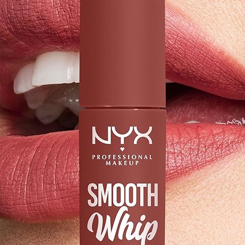Miniatura 9 de NYX PROFESSIONAL MAKEUP Smooth Whip - Crema de labios mate, larga duración, hidratante, lápiz labial líquido vegano - Latte Foam (malva rosada)