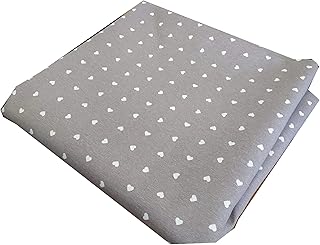 Stoffa Tessuto Tappezzeria in Cotone 280 cm x 280 cm Copri Tutto Adatto per Mantovane Cadute Coprire Il Divano Foderare Sedie Copritavola (Grigio)