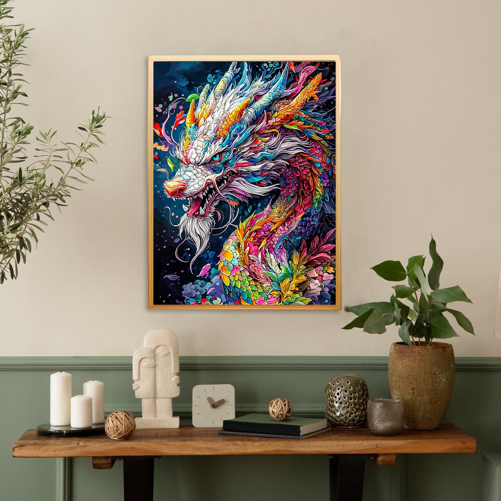 KEYIFA Dipingere con i Numeri per Adulti Mucca delle Highlands, Painting by Numbers Kit con Pennelli e Acrilico Pigmento, Fai da te Olio La Pittura di Numeri Kit, Decora la Casa 30x30cm