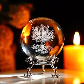 H&D Crystal Ball with Tree of Life
