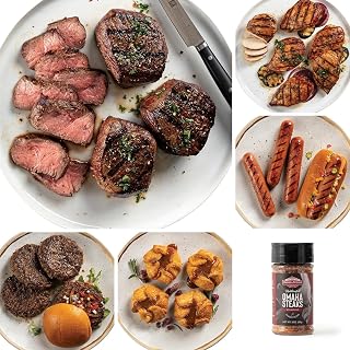 Omaha Steaks Freezer Filler Pack: 25 Premium Items, 20 Entrees with Top Sirloins, Burgers, Chicken Breasts - Gift or Stock Up