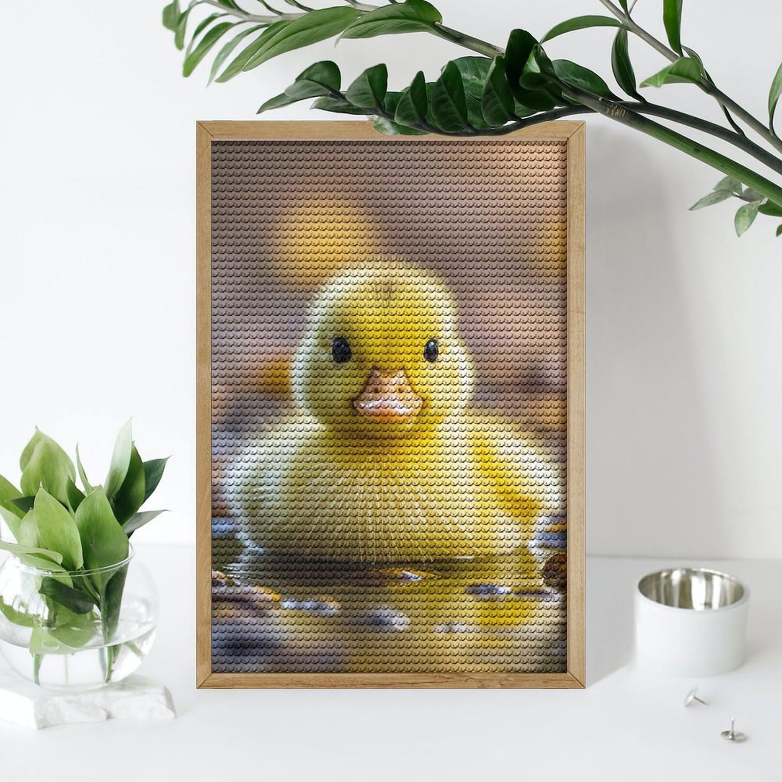 Amazon.com: QMKFWT Cute Ducks Diamond Art Wall Kits Round Full