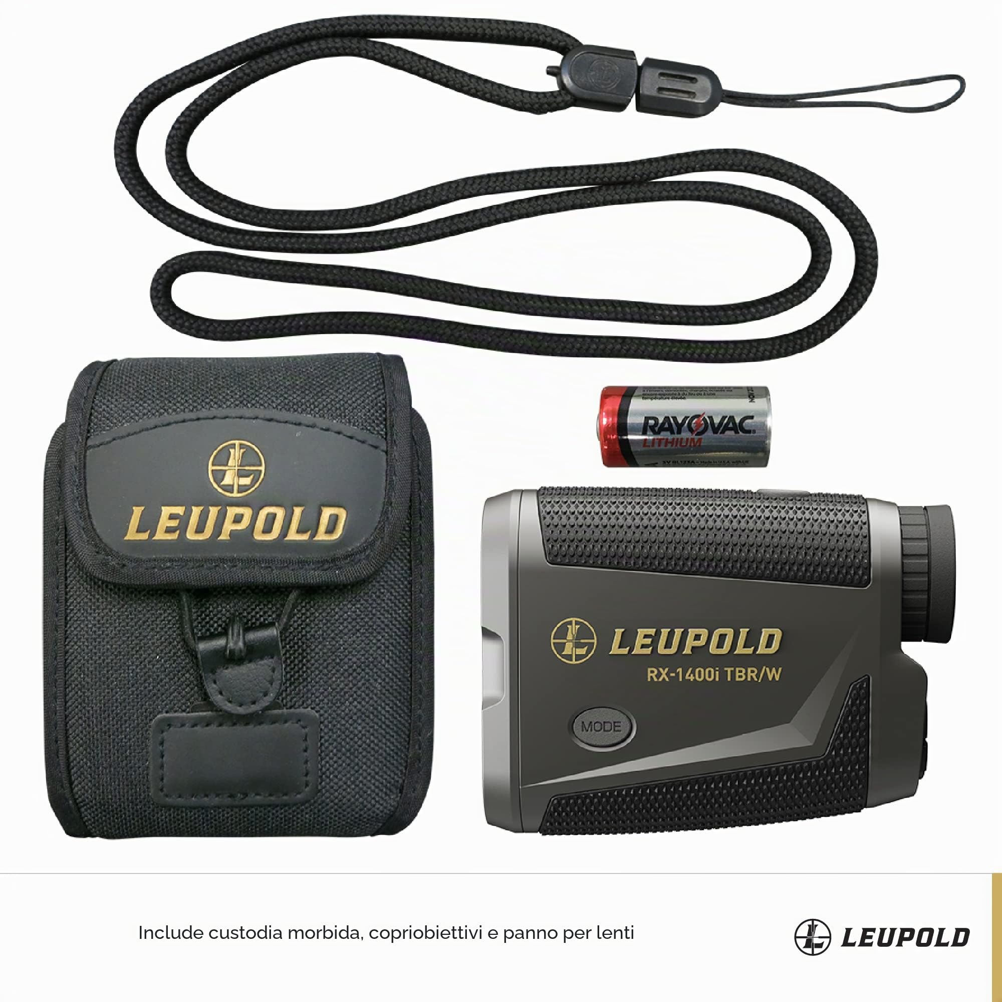 Leupold Telemetro RX-1400I TBR/W Gen 2 w/Flightpath, nero/grigio