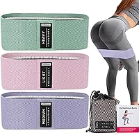 VITEVER Booty Bands Set: Non-Slip Fabric Resistance Bands for Glutes, Legs & Full Body Workouts - Women & Men Pilates Yoga