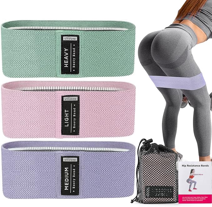 VITEVER Booty Bands Set - Resistance Bands for Legs and Butt