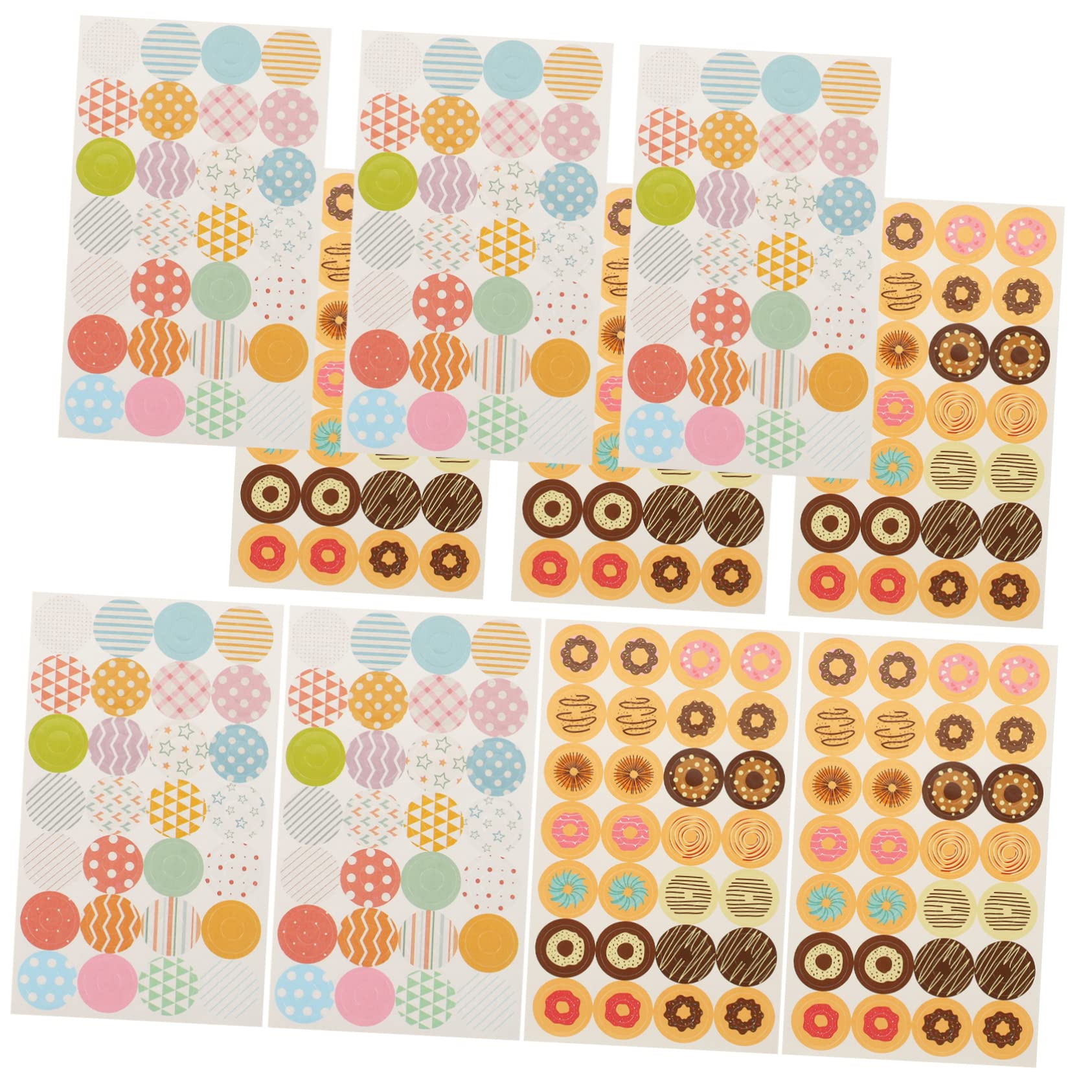 DOITOOL 5 Set Adesivi Per Carta Etichette Circolari Per Raccoglitori Adesivi Decorativi Per Ufficio E Scuola Facile Applicazione Per Documenti E Lavoretti Creativi 1120 Pezzi*5