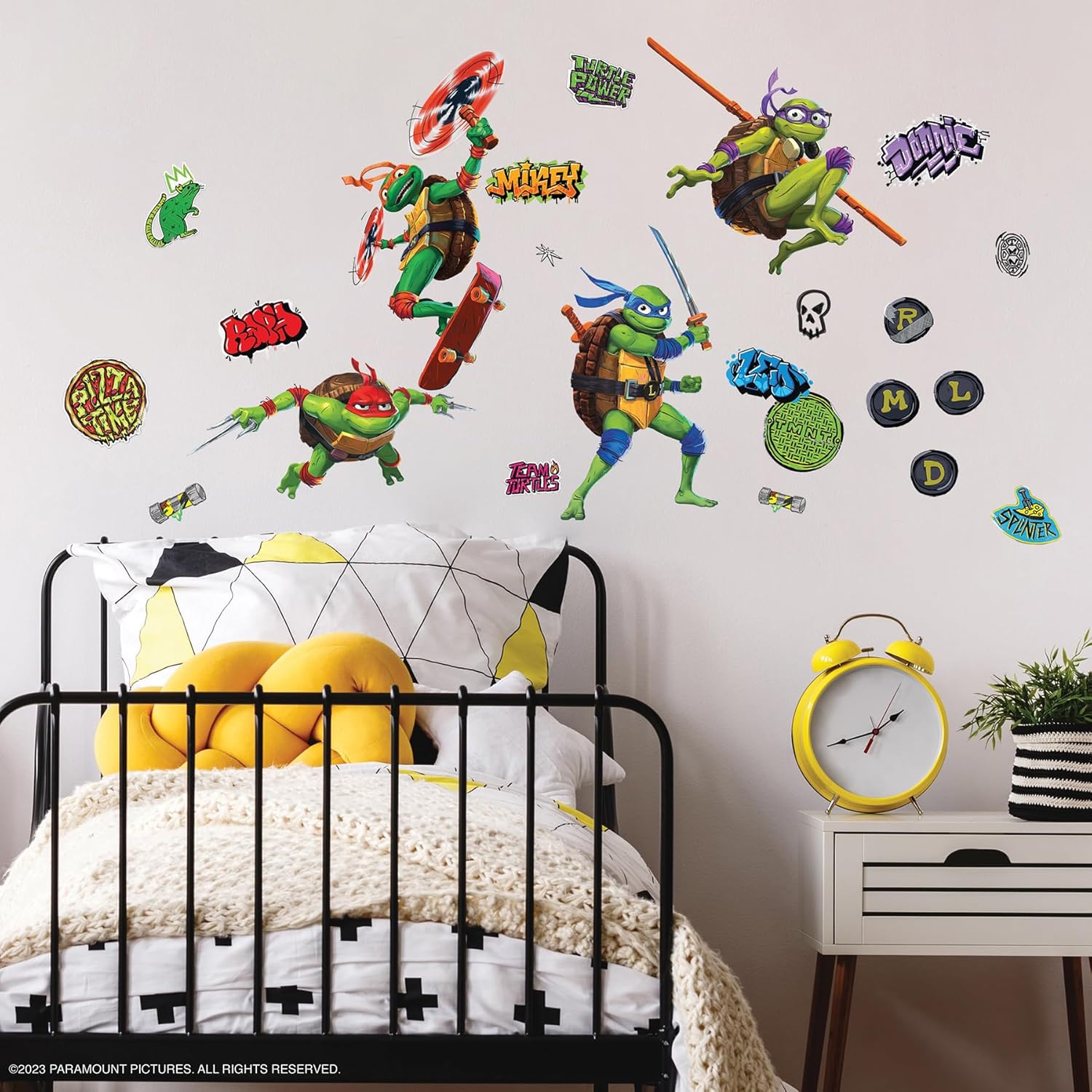 RoomMates Teenage Mutant Ninja Turtles: Mutant Mayhem Character Peel and Stick Wall Decals by RoomMates, RMK5442SCS