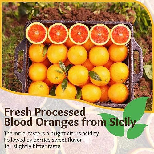 Miniatura 2 de Rebanadas de naranja sanguina seca, color rojo rubí vibrante, alrededor de 50 piezas, sin azúcar añadido, aperitivo crujiente y saludable adorno de