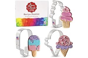 Ann Clark 3-Pc Ice Cream Cookie Cutters Set