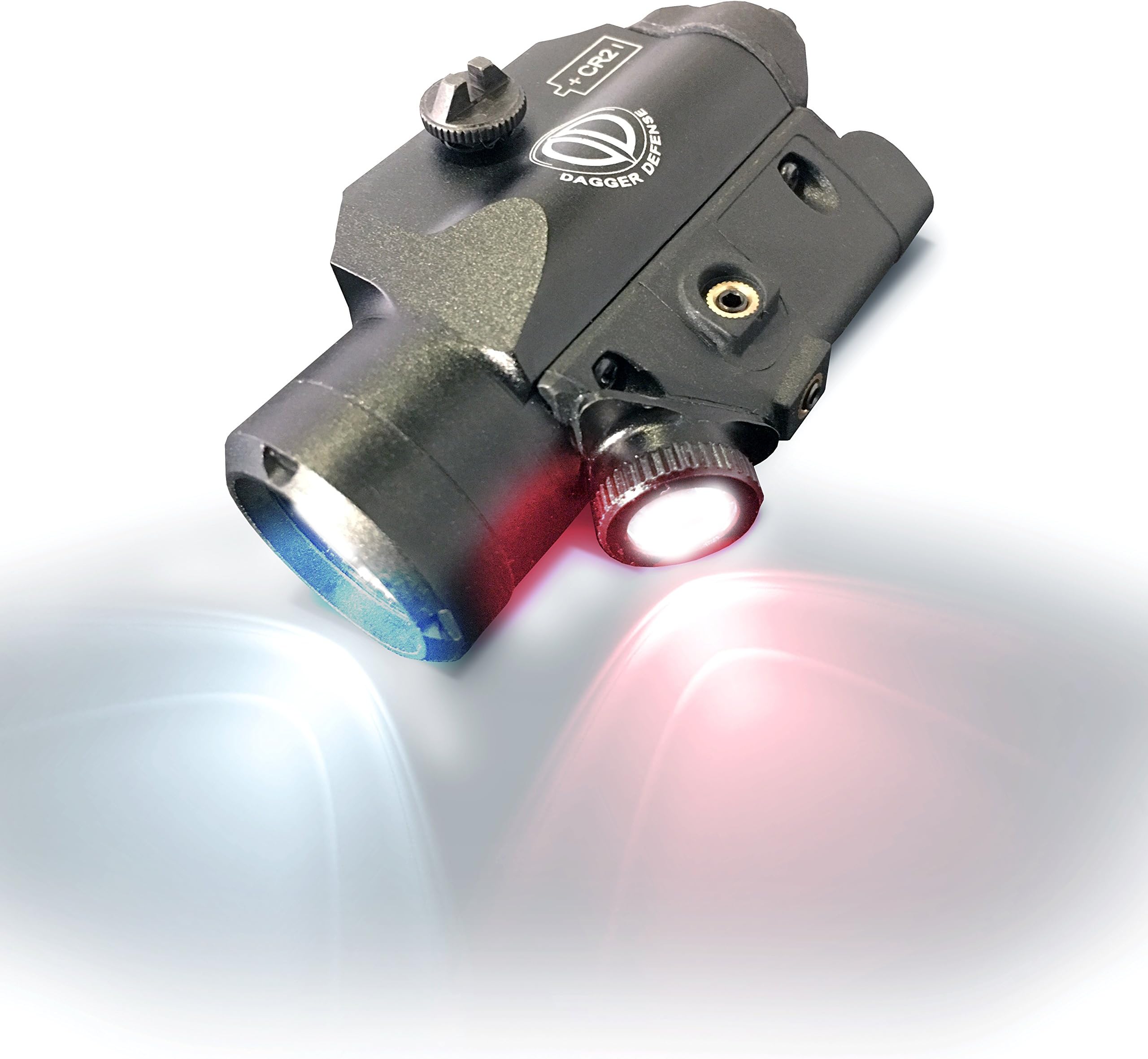 Dagger Defense DD45RL Tactical Picatinny Rail Mounted White and red Flashlight