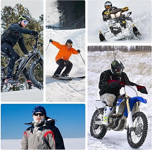 Miniatura 6 de Pasamontañas de invierno para clima frío, máscara de esquí para hombres y mujeres, resistente al viento, máscara térmica para ciclismo, calentador