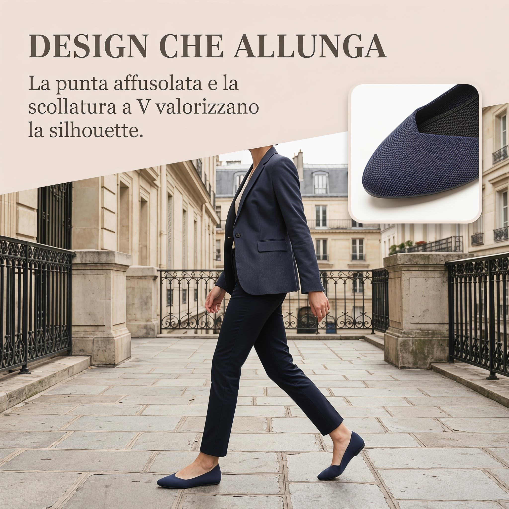 GLAMORA Ballerine piatte da donna, colori multipli, design leopardo e classico, scarpe casual in tessuto