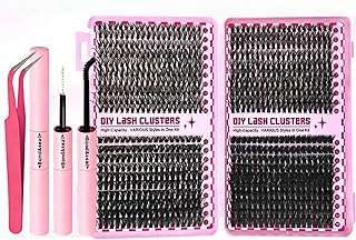 Kit de pestañas en racimo de bricolaje, pesta...