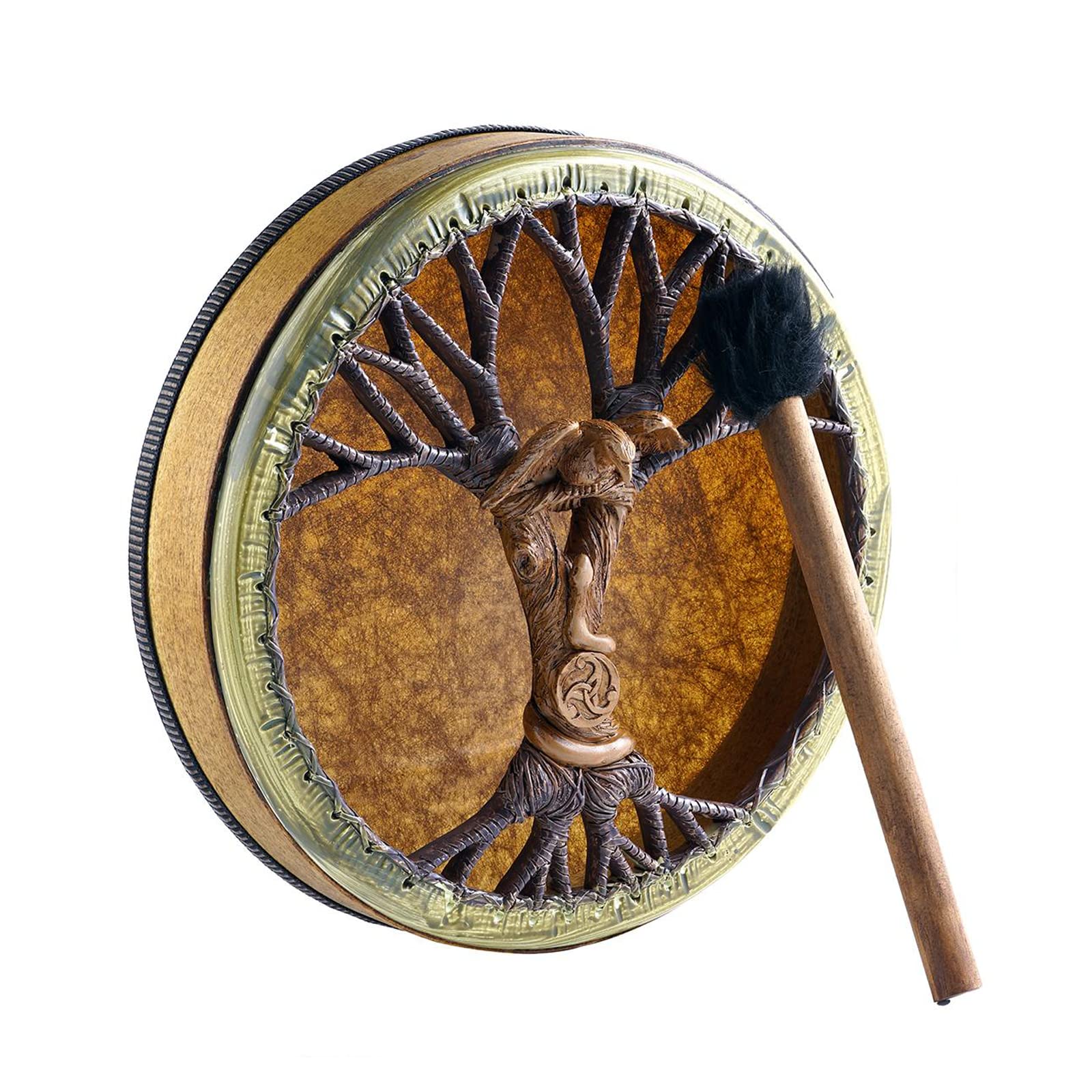 Albero Della Vita Siberiano Per Adulti Tamburo Sciamano,Bodhran Multifunzionale Musica Drum (YS-001)