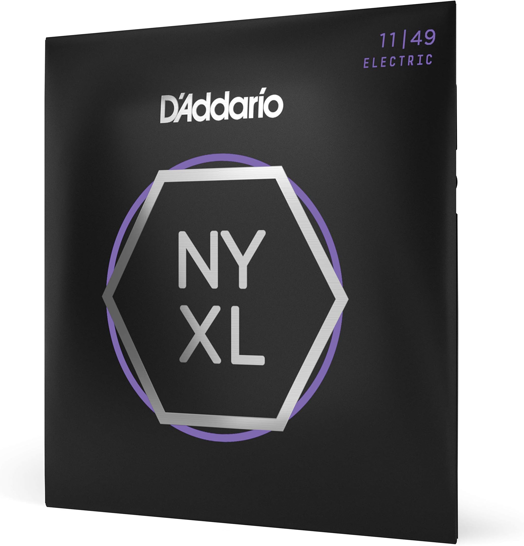 D'Addario Electric Guitar Strings, NYXL Nickel Plated, NYXL1149, Medium Gauge 11-49, 6-String Set, Pack of 1
