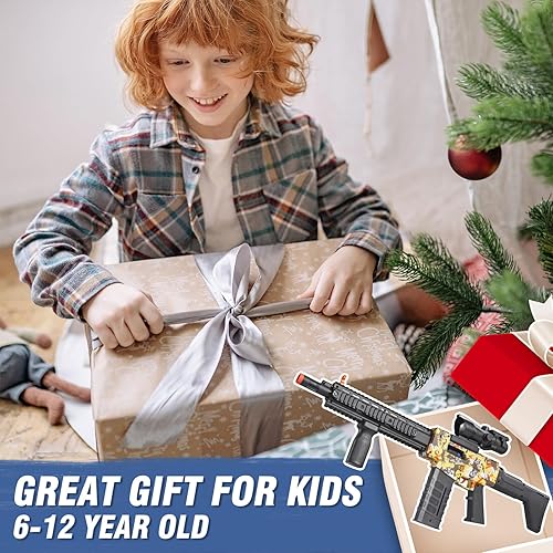 Miniatura 6 de Pistola de juguete realista para pistolas Nerf, dardos de espuma con alcance, 100 balas suaves, rifle de francotirador semiautomático, pistola de