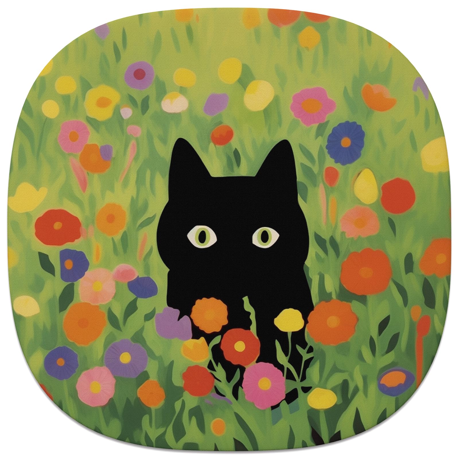 Rimilak Small Mouse Pad 6.6 Inch, Takes up Wrist Space, Waterproof Compact Mini Mat for Laptop Computer Wireless Keyboard Home Office Travel, Green