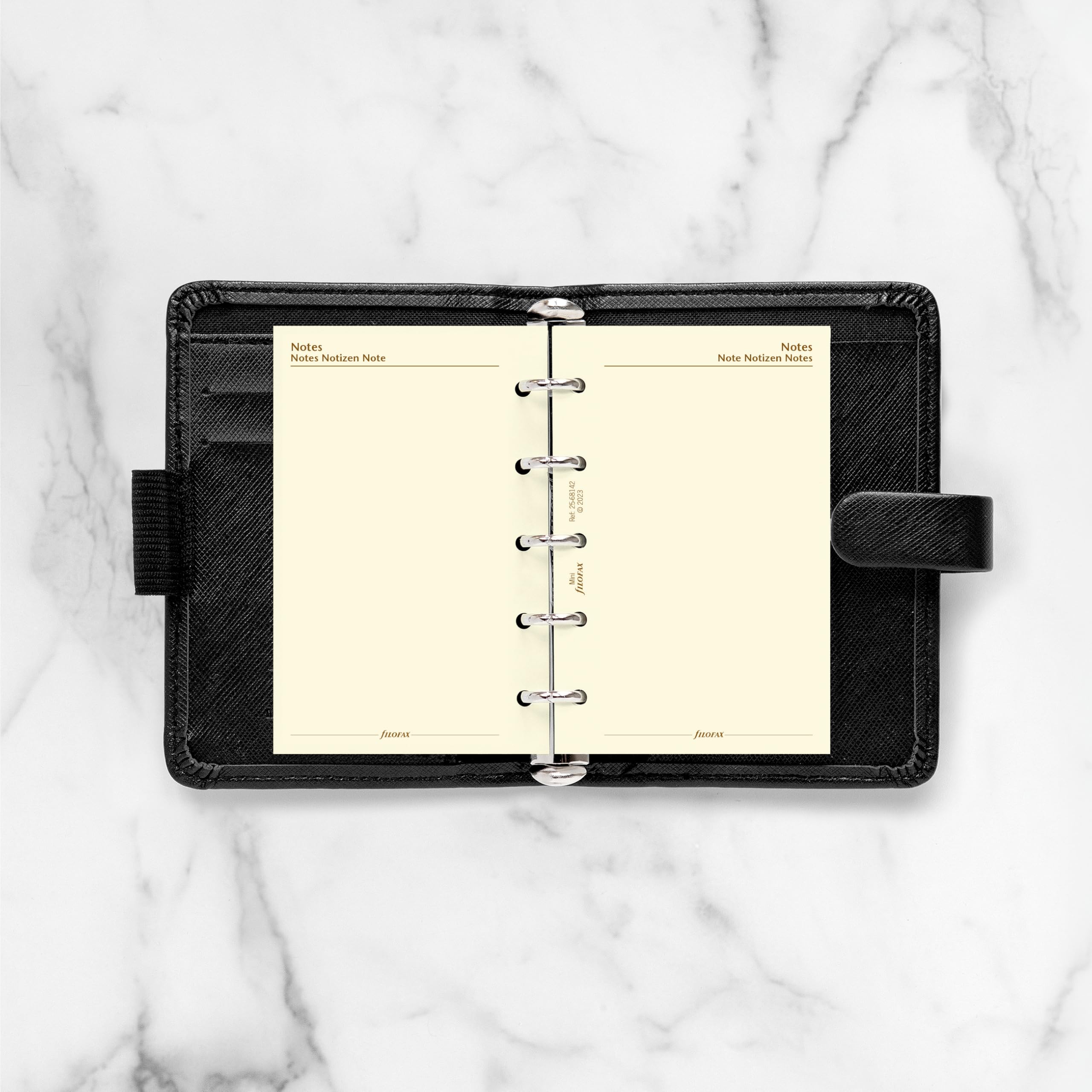 Filofax Personal 2026 Week-Per-Page Diary – 5 Language Cotton Cream Refill