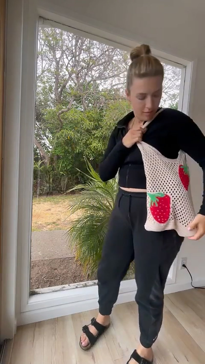 Bolsa Tote de Croché con Diseño de Fresas miniatura 7