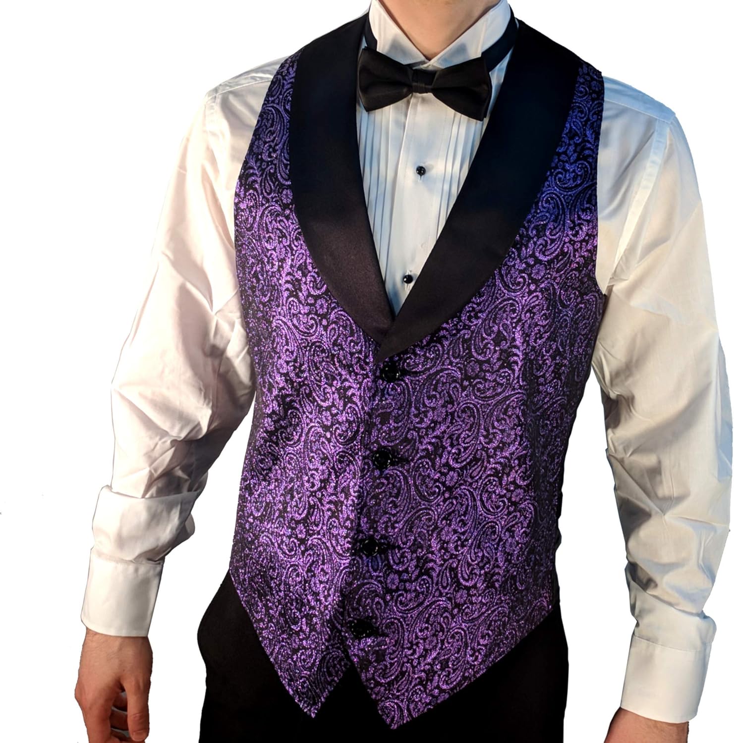 Plum tuxedo vest and tie Outlet