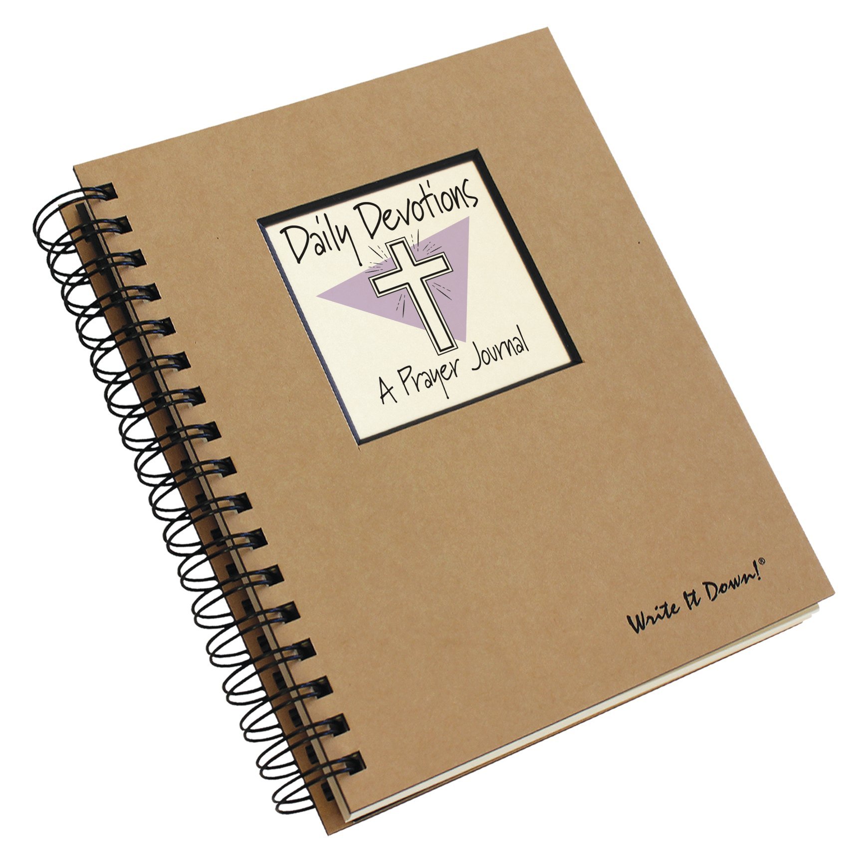 Write it Down Series by Journals Unlimited, Guided Journal, Daily Devotions, A Prayer Journal, Full-Size 7.5"x 9", Kraft Hard Cover, Made in USA - Image 3