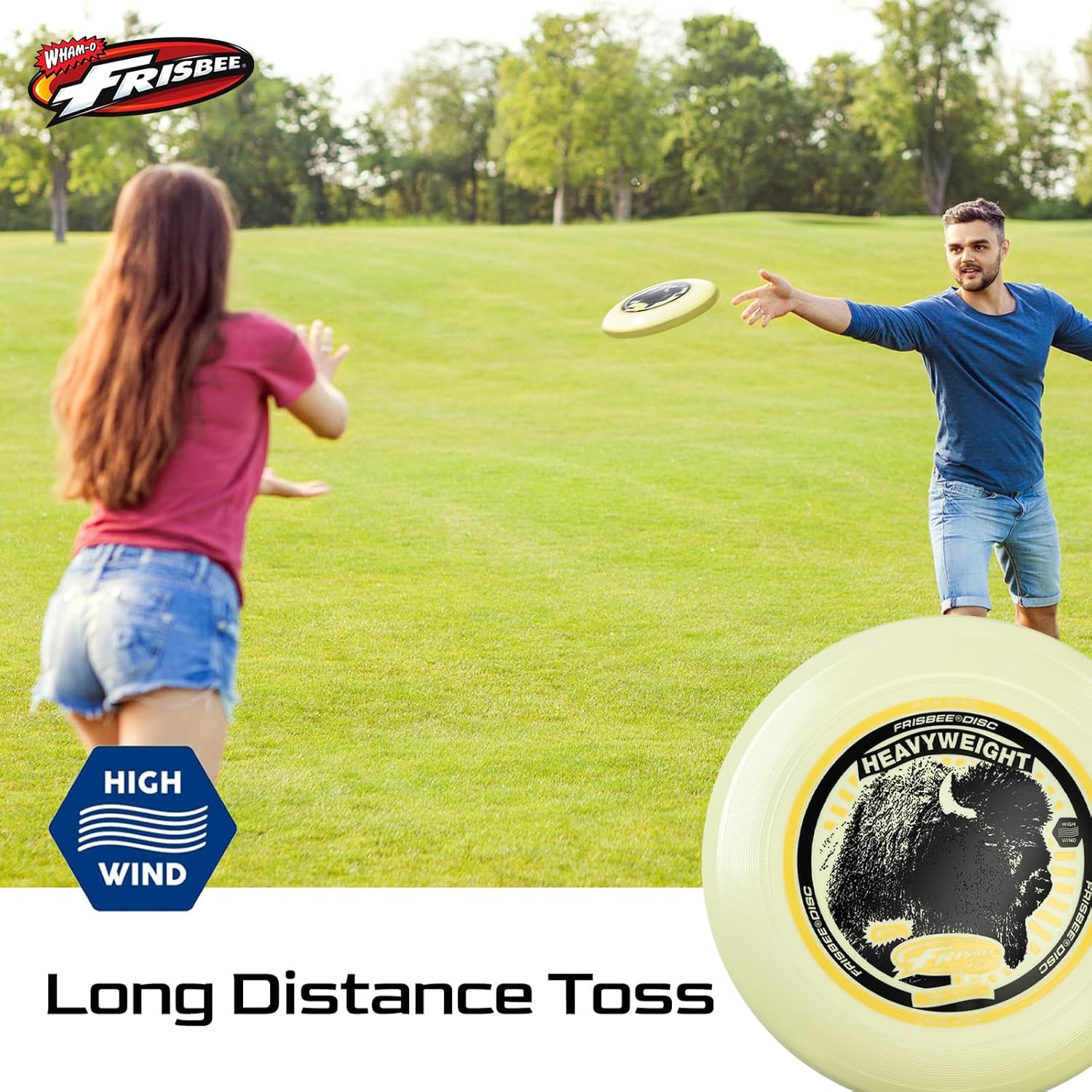 Frisbee Heavyweight 200g Flying Disc, 11 Inch Stable Competition Sports Disc, Long Distance and Durable, for Outdoor Activities and Family Fun